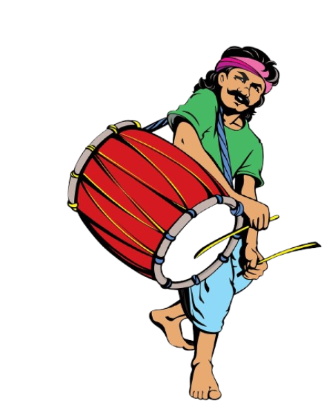 Festive Dhaaki Left